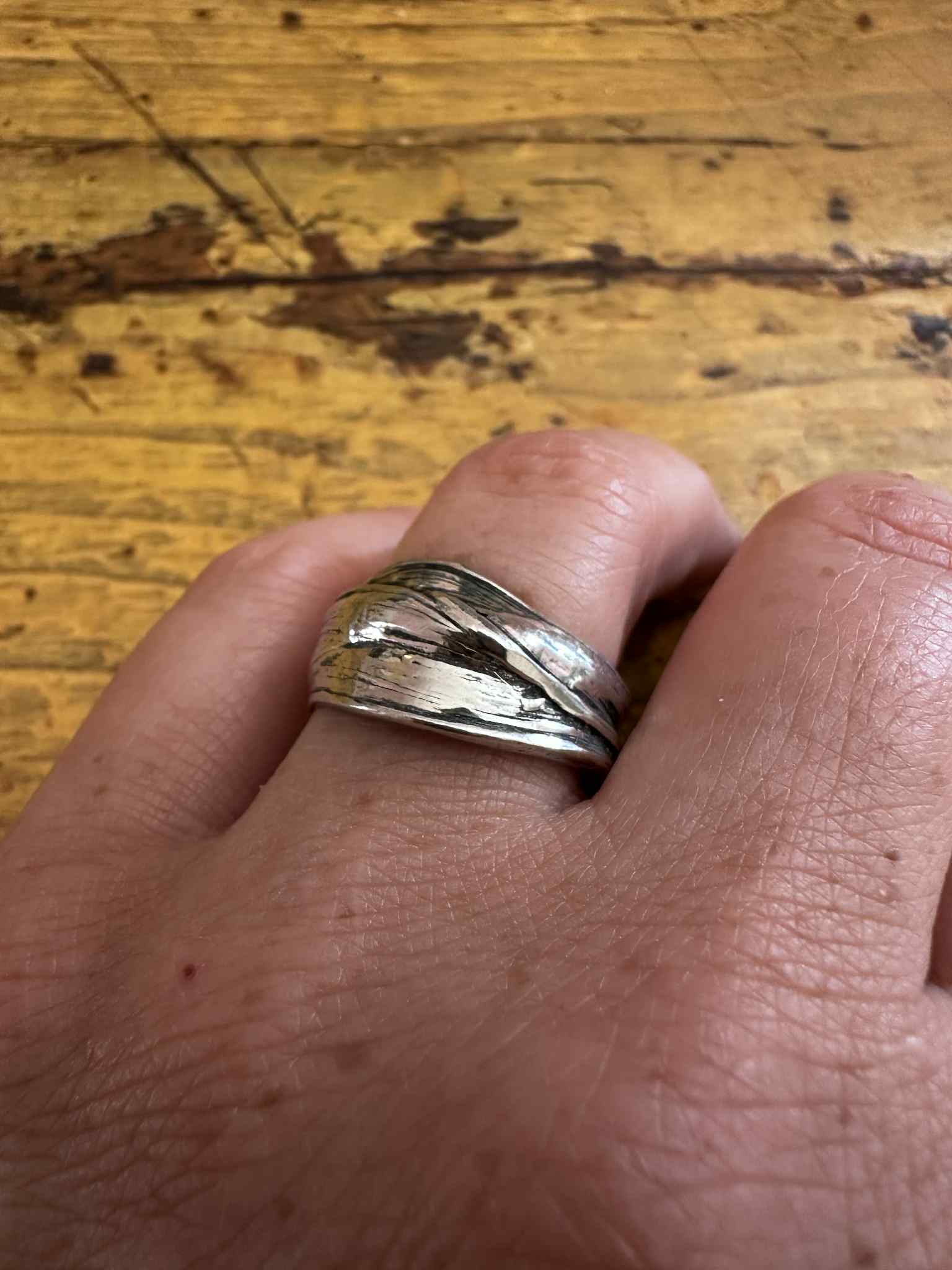 Bague en étain Noeud-1
