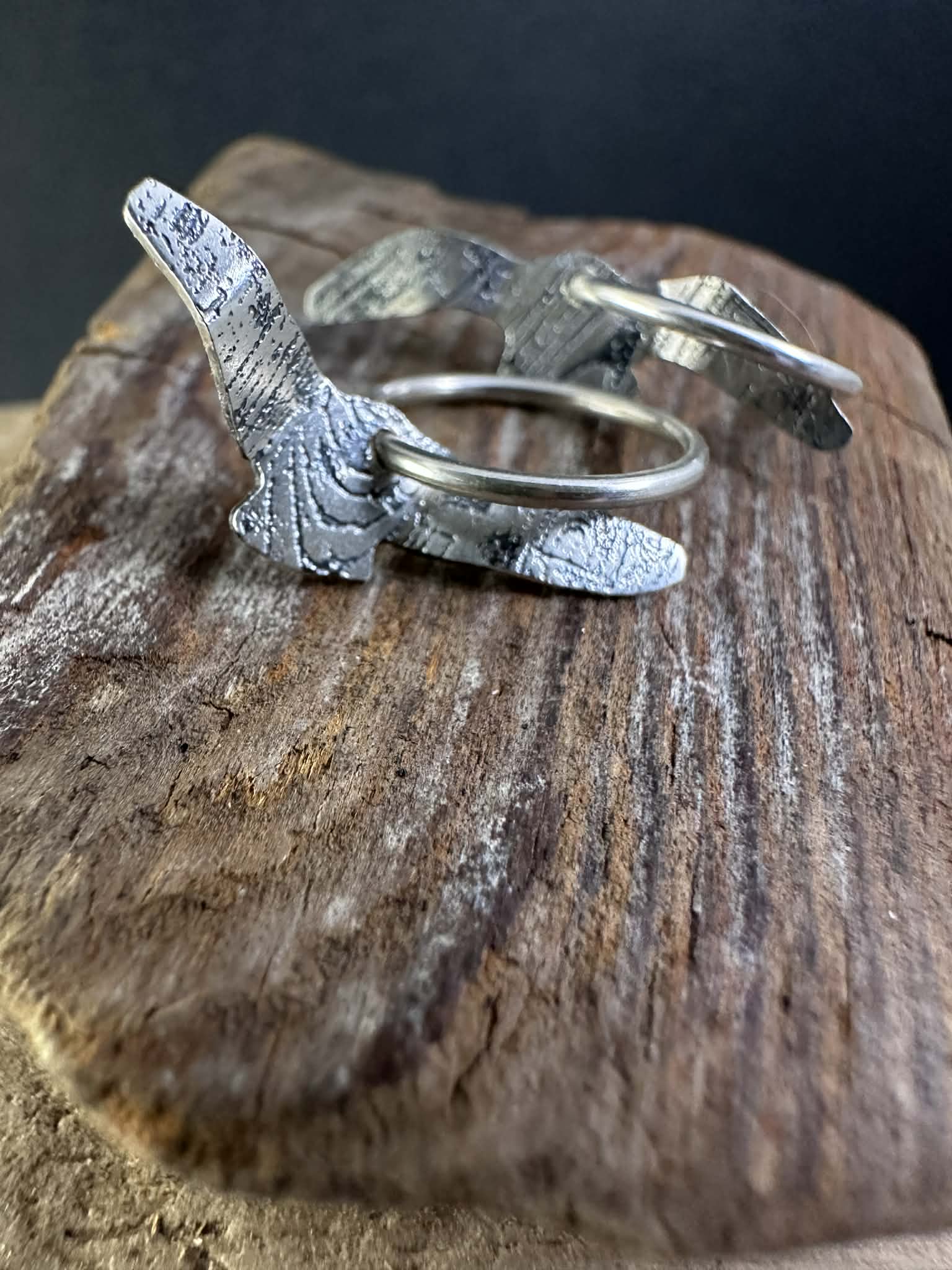 Oiseaux - Boucles d'oreilles sur anneaux
