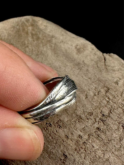 Bague en étain Noeud-2