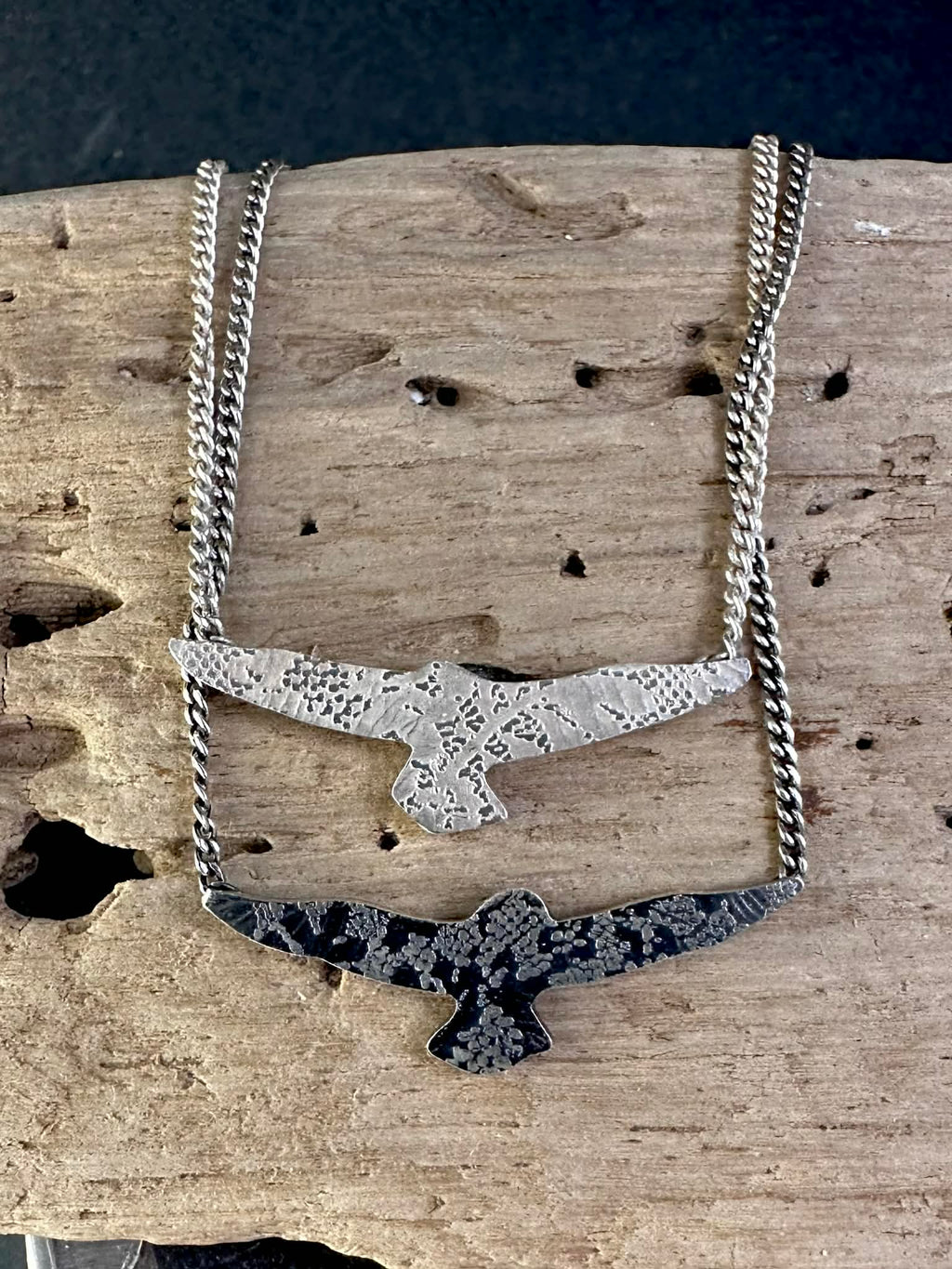 Oiseaux - Collier en argent