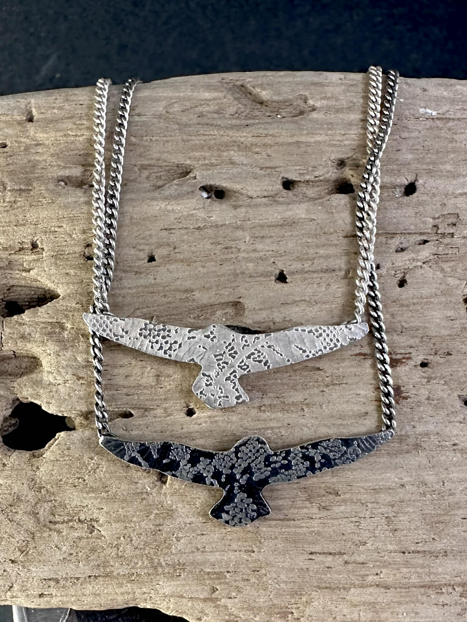 Oiseaux - Collier en argent