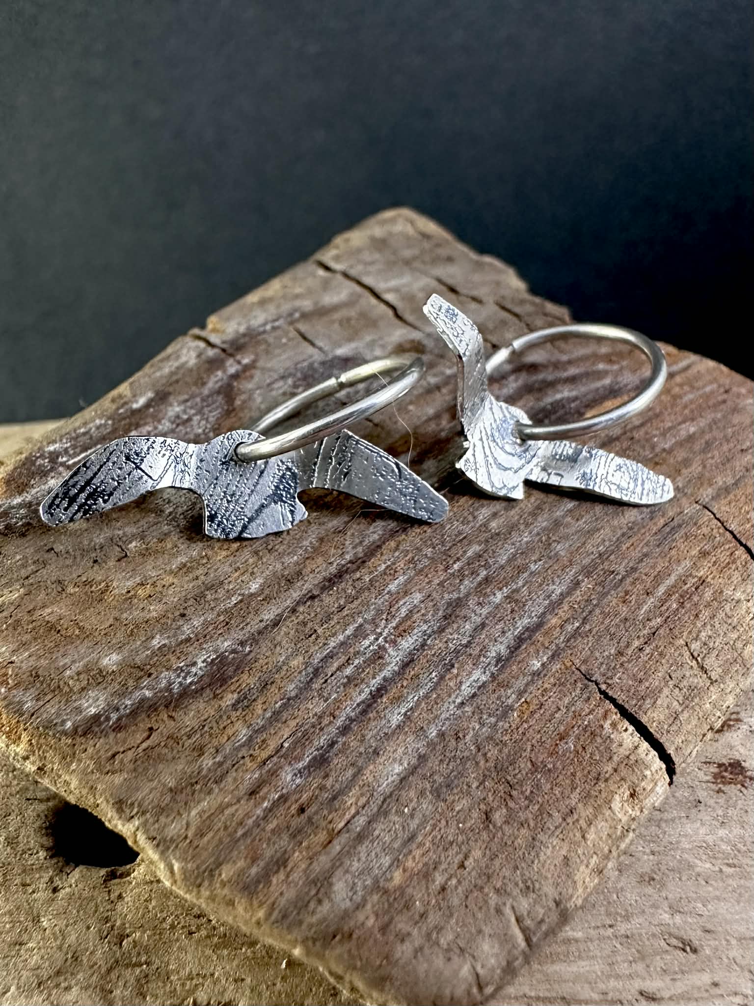 Oiseaux - Boucles d'oreilles sur anneaux