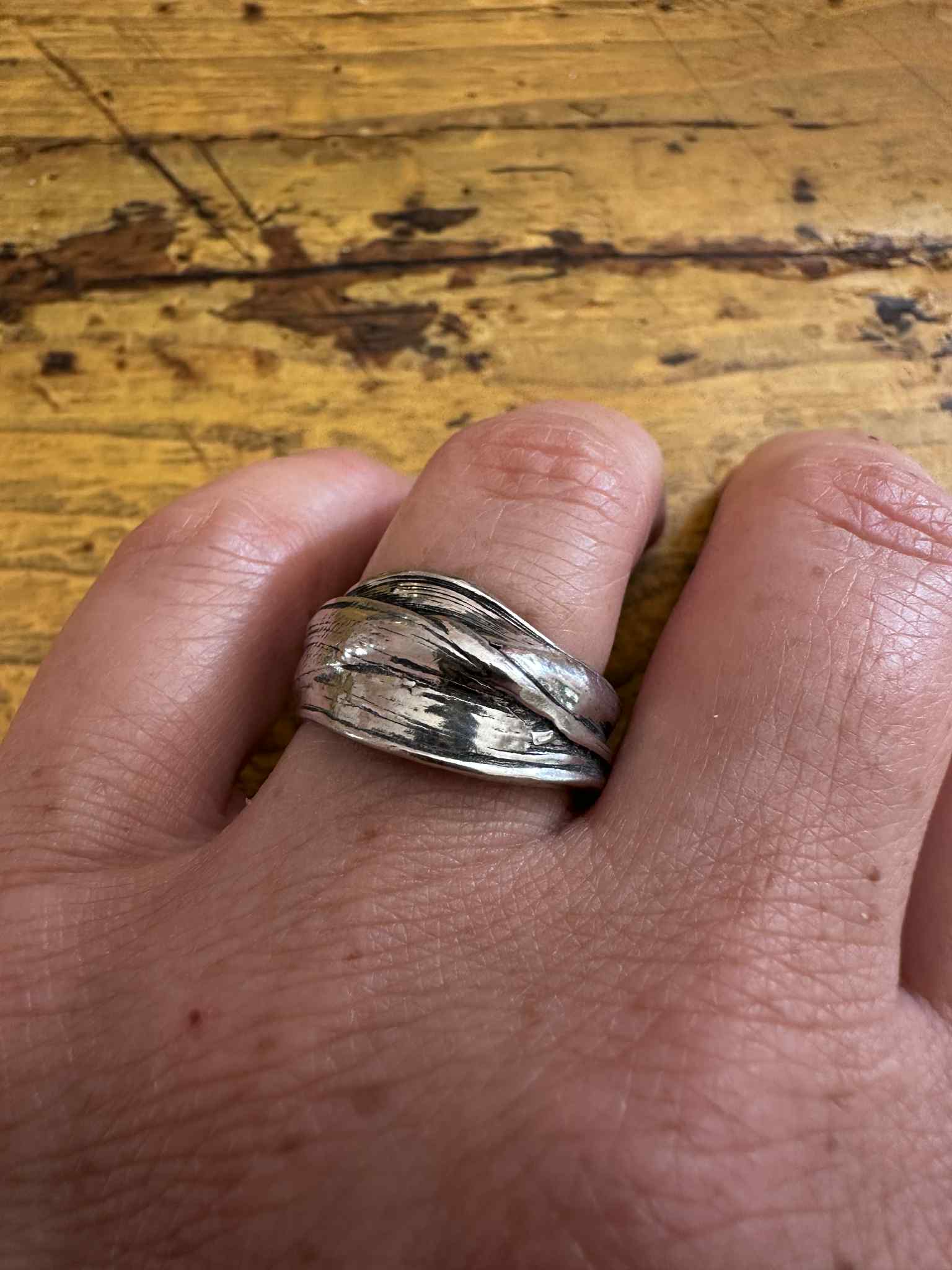 Bague en étain Noeud-1