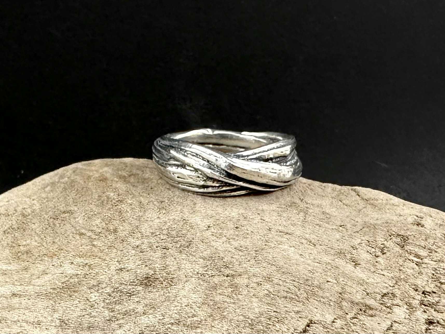 Bague en étain Noeud-3