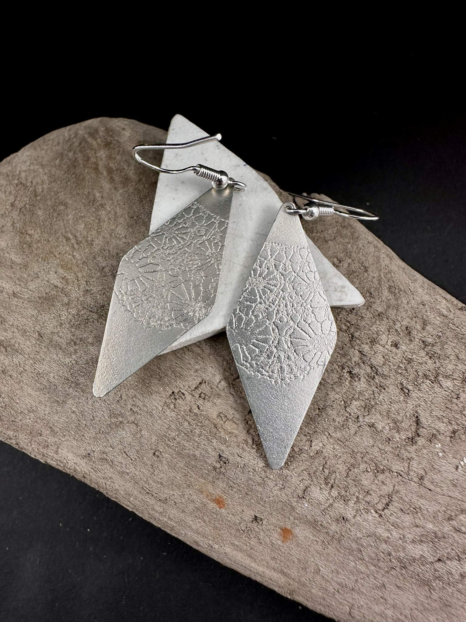 Boucles d'oreilles en étain - Amélie