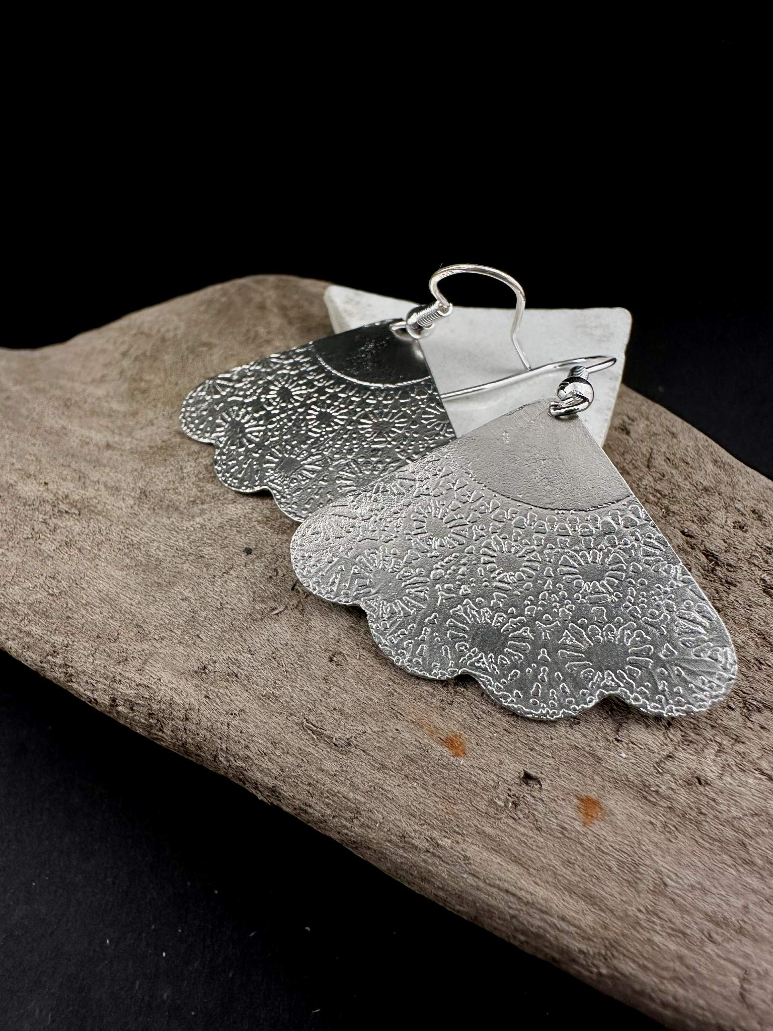 Boucles d'oreilles en étain - Chloé