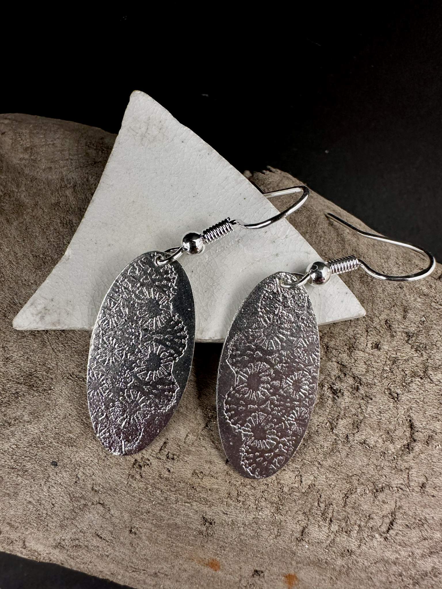 Boucles d'oreilles en étain - Lorraine