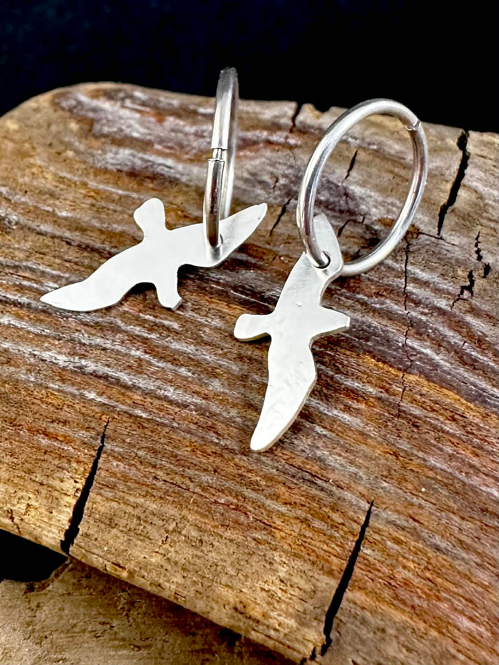 Oiseaux - Boucles d'oreilles sur anneaux