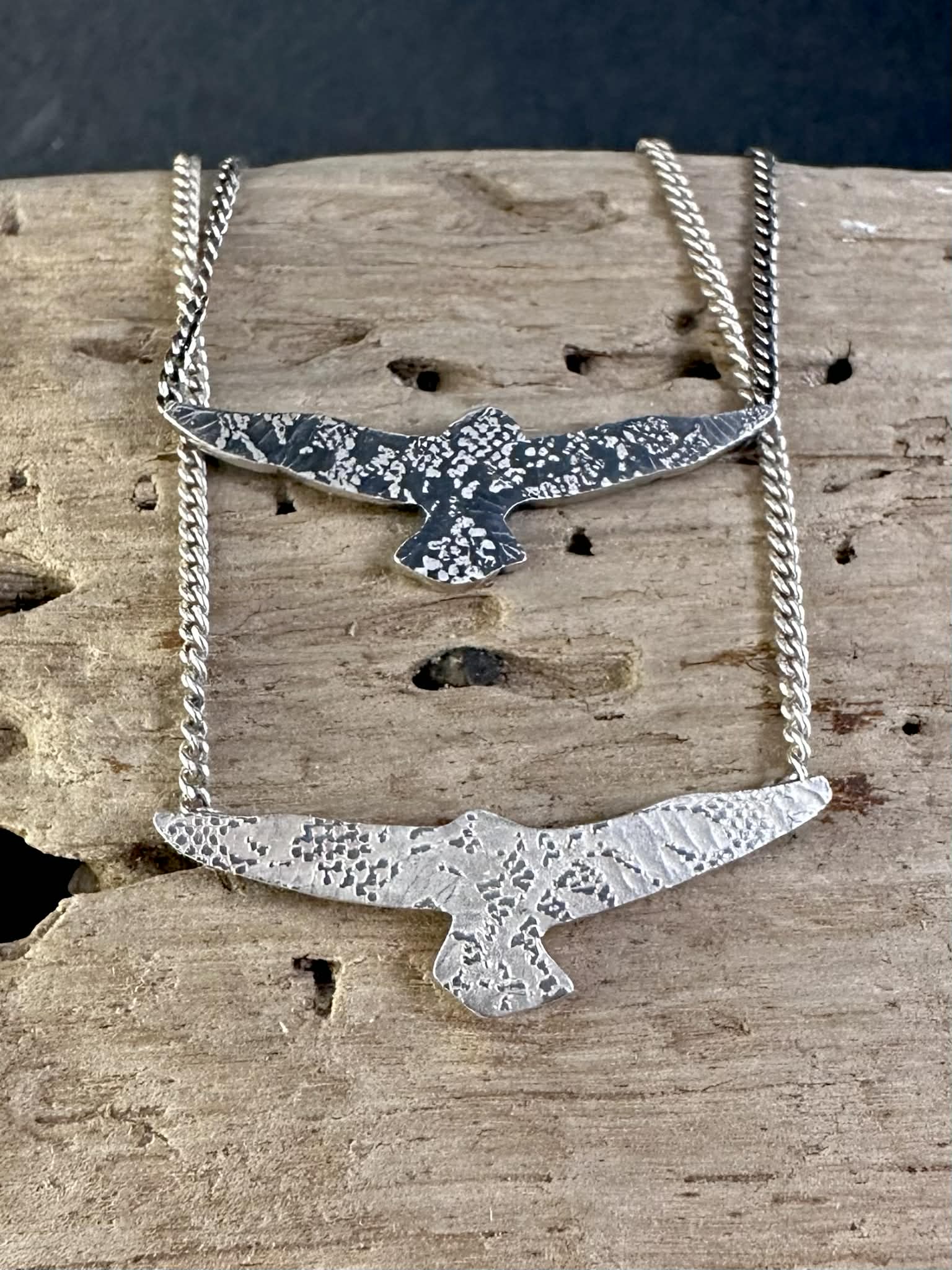 Oiseaux - Collier en argent