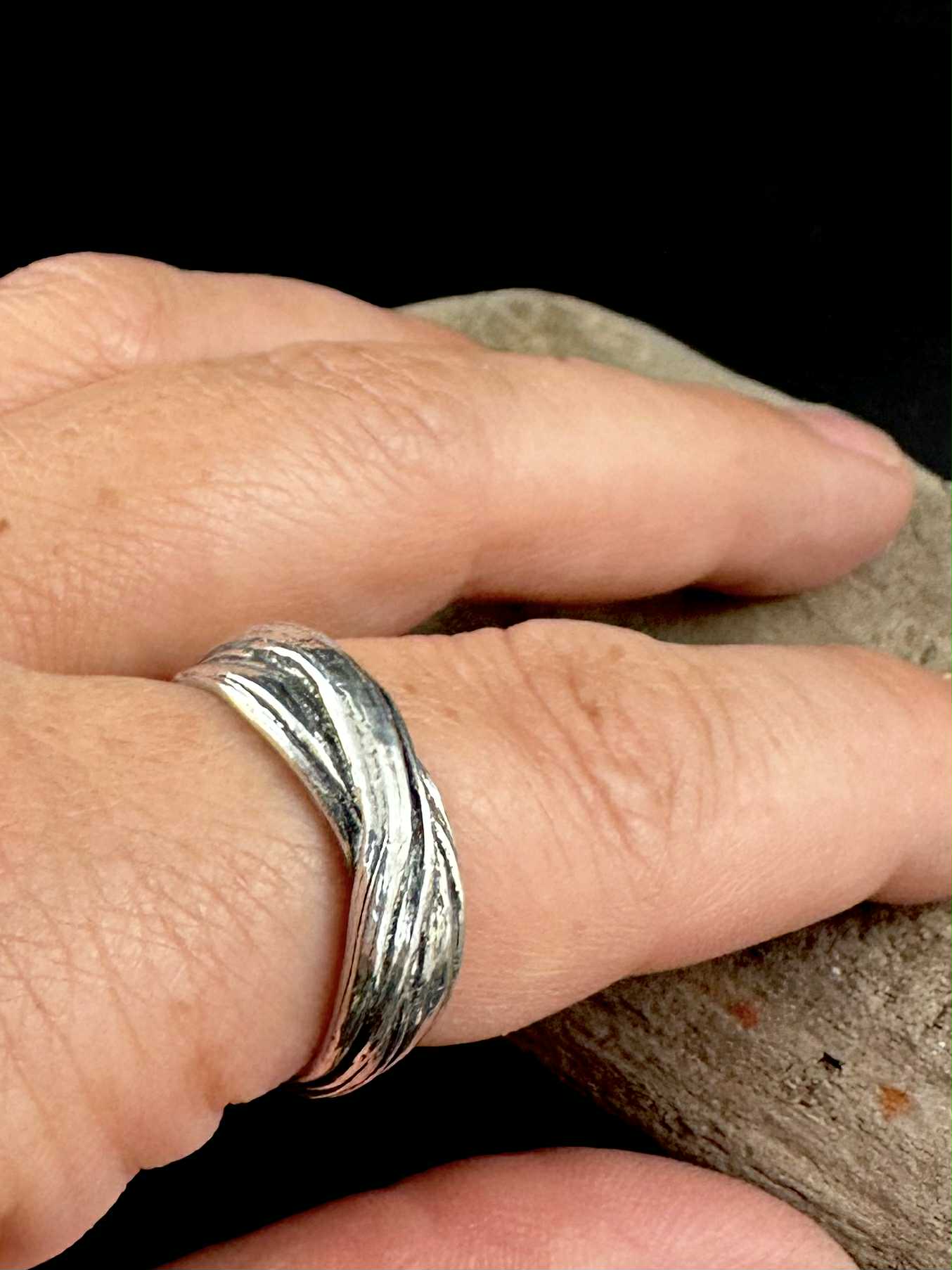 Bague en étain Noeud-3