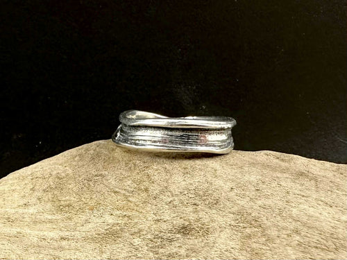 Bague en étain bande-1