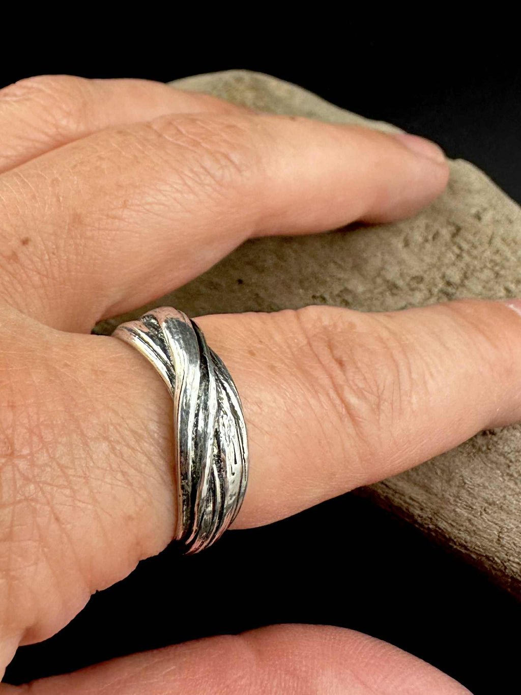 Bague en étain Noeud-3